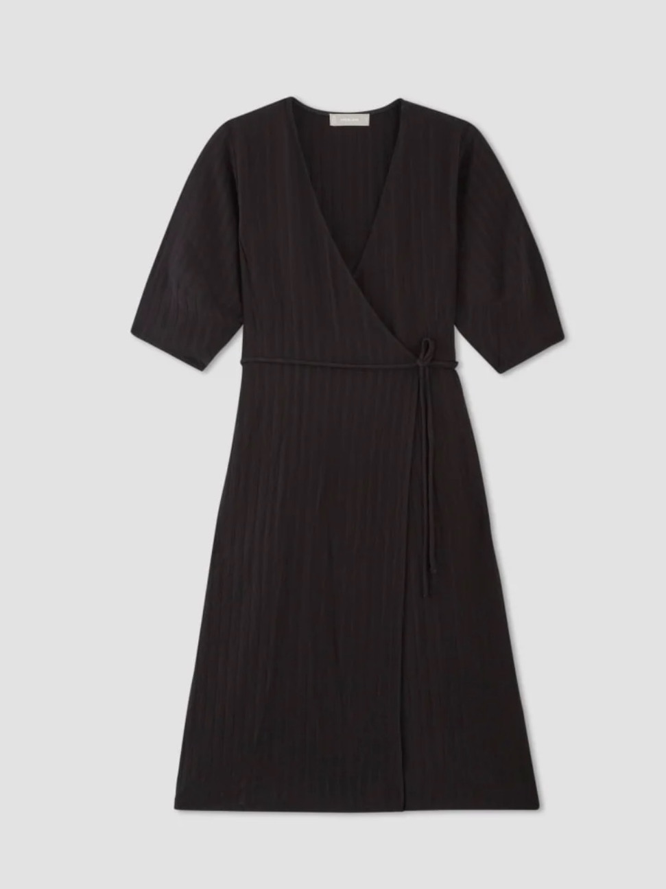 Everlane The City Stripe Wrap Dress